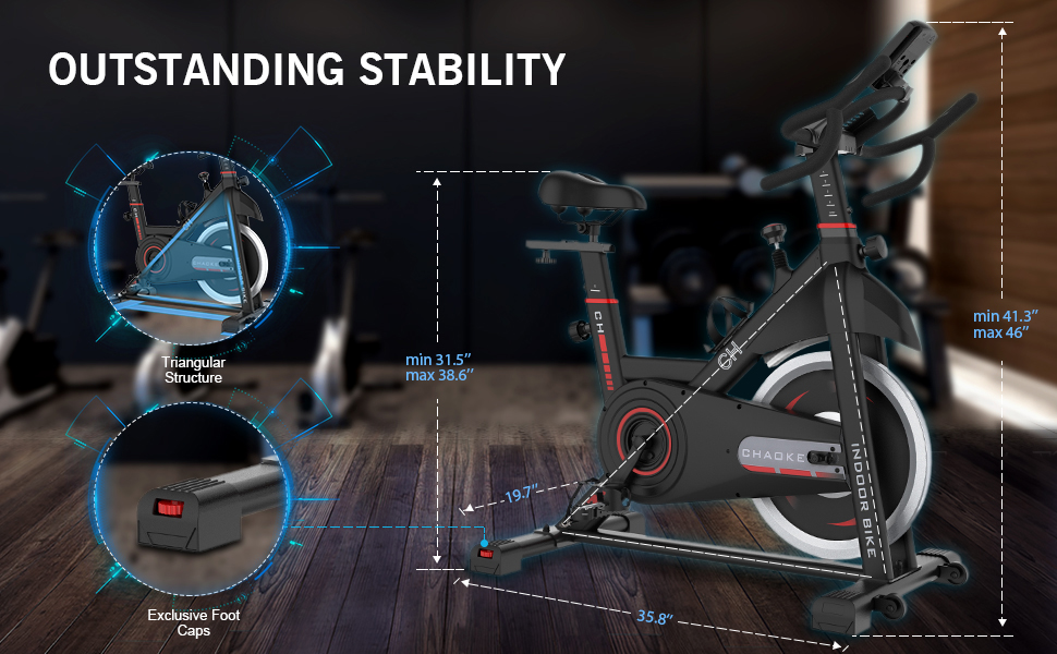 Heavy-duty Gym Bike: CHAOKE Stationary Bike
