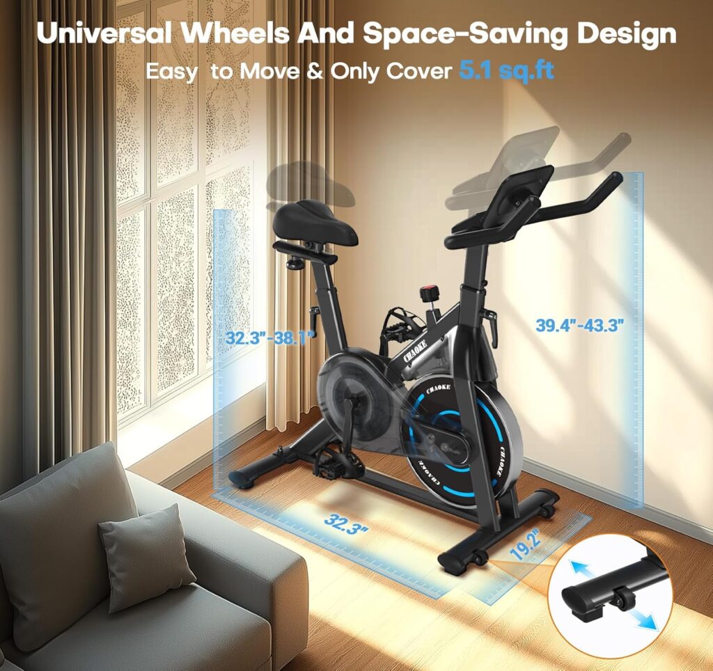 CHAOKE Exercise Bike upgraded 2025 magnetic resistance system